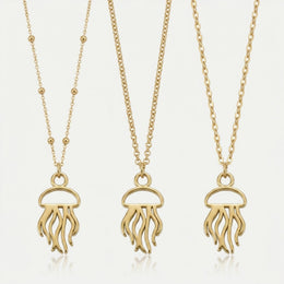 Jellyfish Charm Necklace & Bracelet