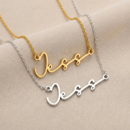 Jess Name Necklace | 18ct Gold, Silver & Vermeil | Ready to Ship
