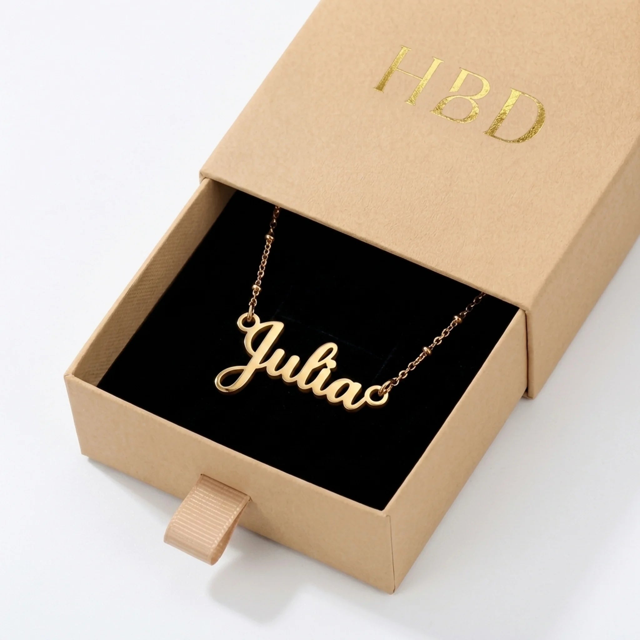 Julia Name Necklace | 18ct Gold, Silver & Vermeil | Ready to Ship