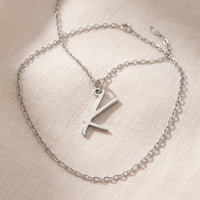 K Initial Necklace