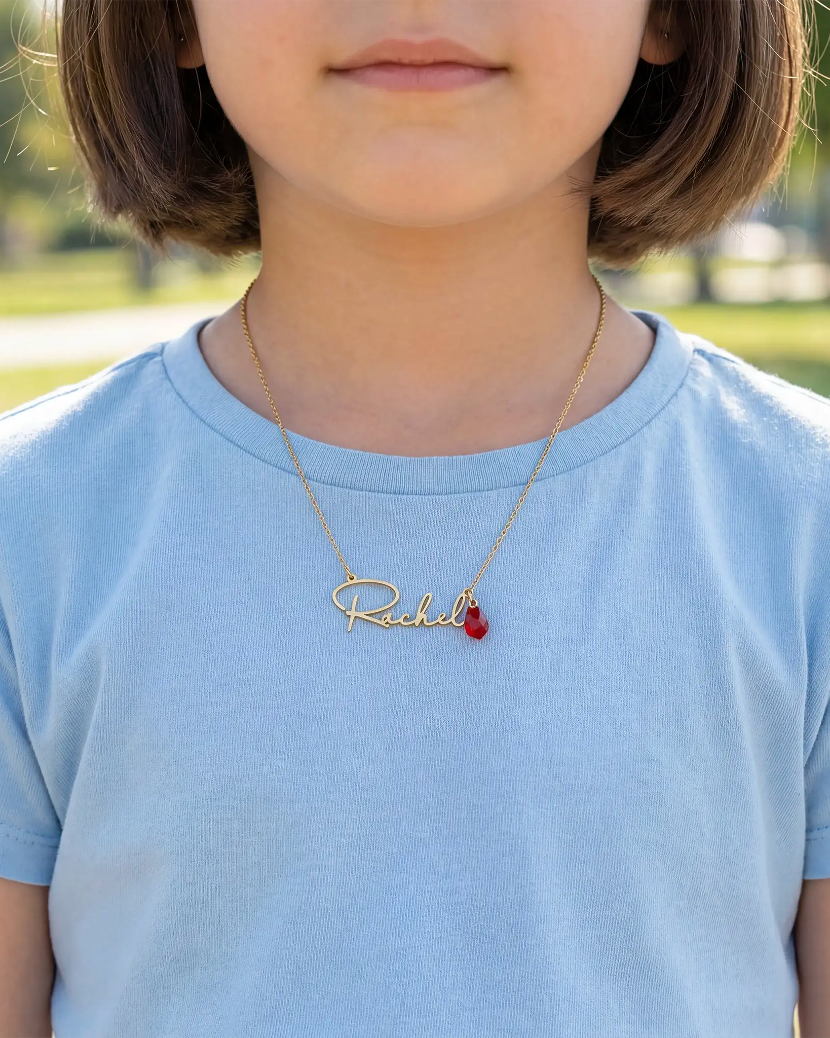 Kids Name Necklace – Personalised Children’s Jewellery in Silver or Gold – Font3