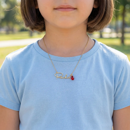 Kids Name Necklace – Personalised Children’s Jewellery in Silver or Gold – Font3