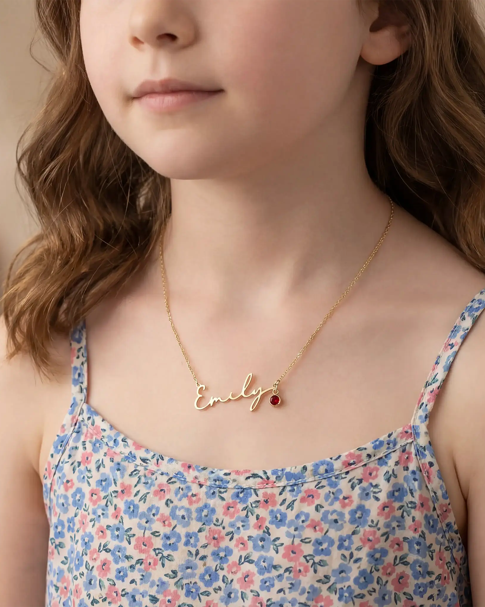 Kids Name Necklace – Personalised Children’s Jewellery in Silver or Gold – Font3