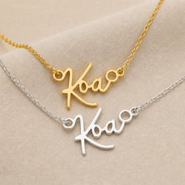 Koa Name Necklace | 18ct Gold, Silver & Vermeil | Ready to Ship