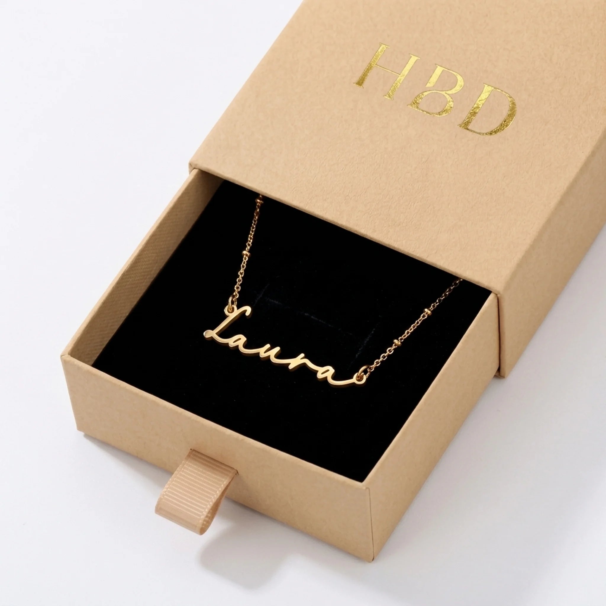 Laura Name Necklace | 18ct Gold, Silver & Vermeil | Ready to Ship