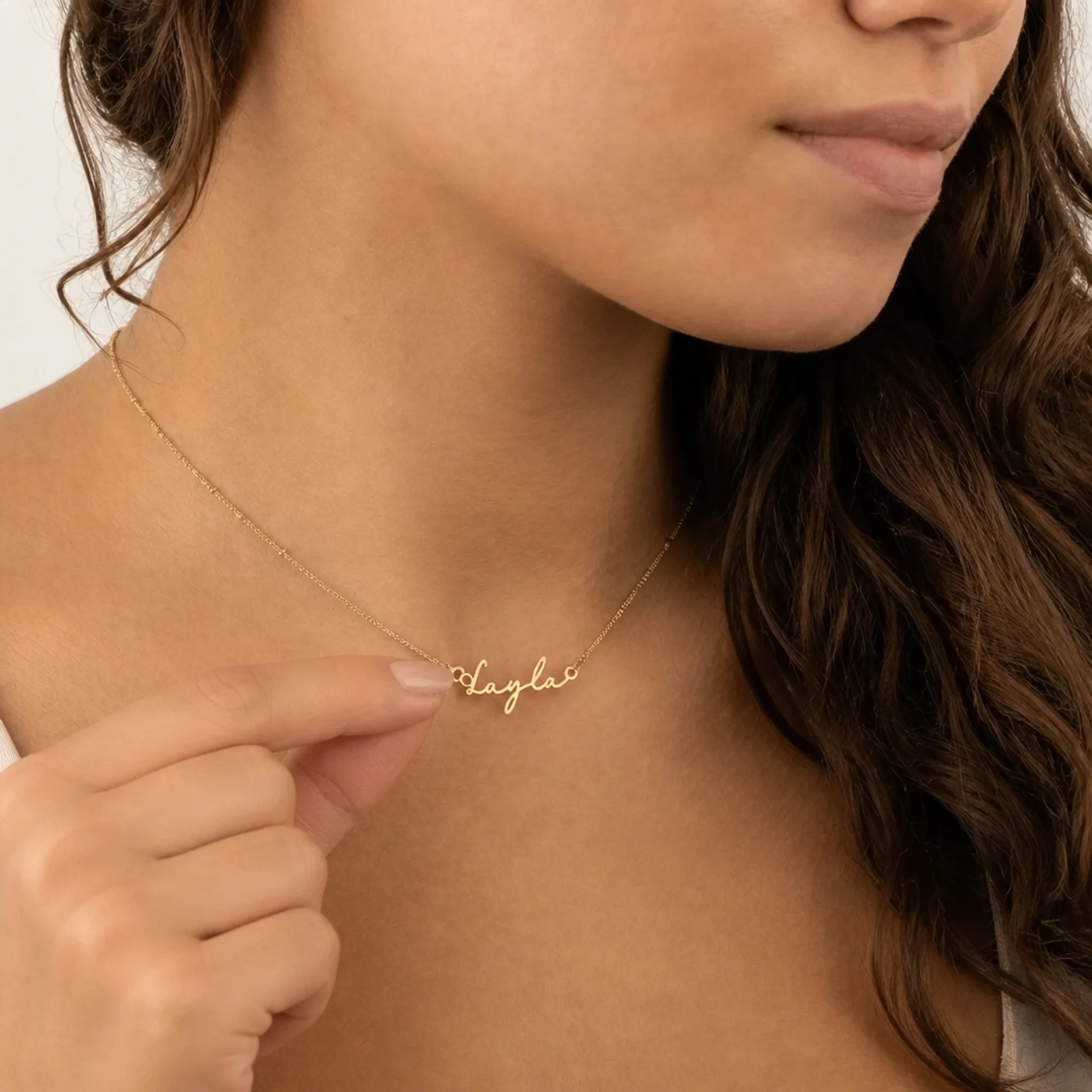 Layla Name Necklace | 18ct Gold, Silver & Vermeil | Ready to Ship