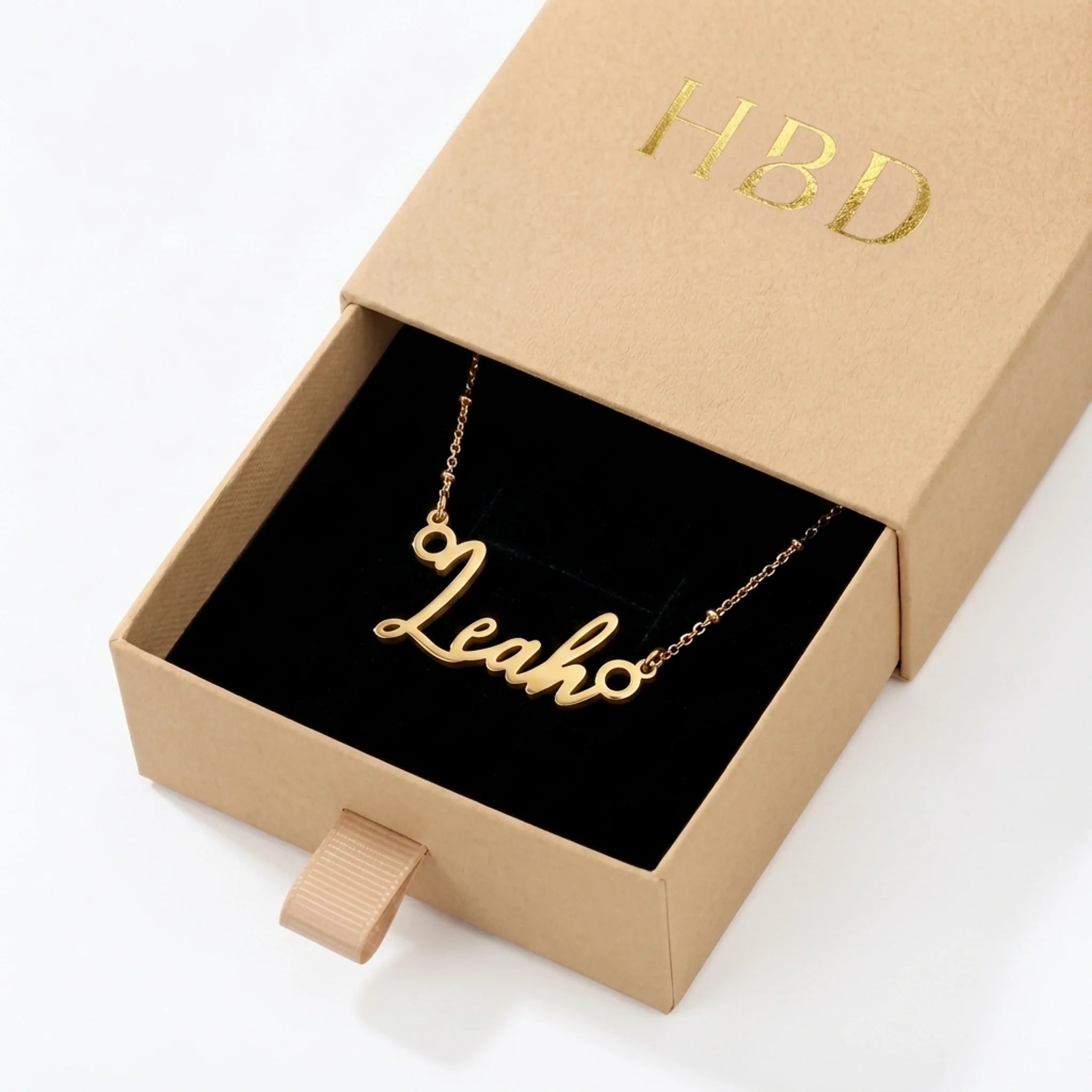 Leah Name Necklace | 18ct Gold, Silver & Vermeil | Ready to Ship