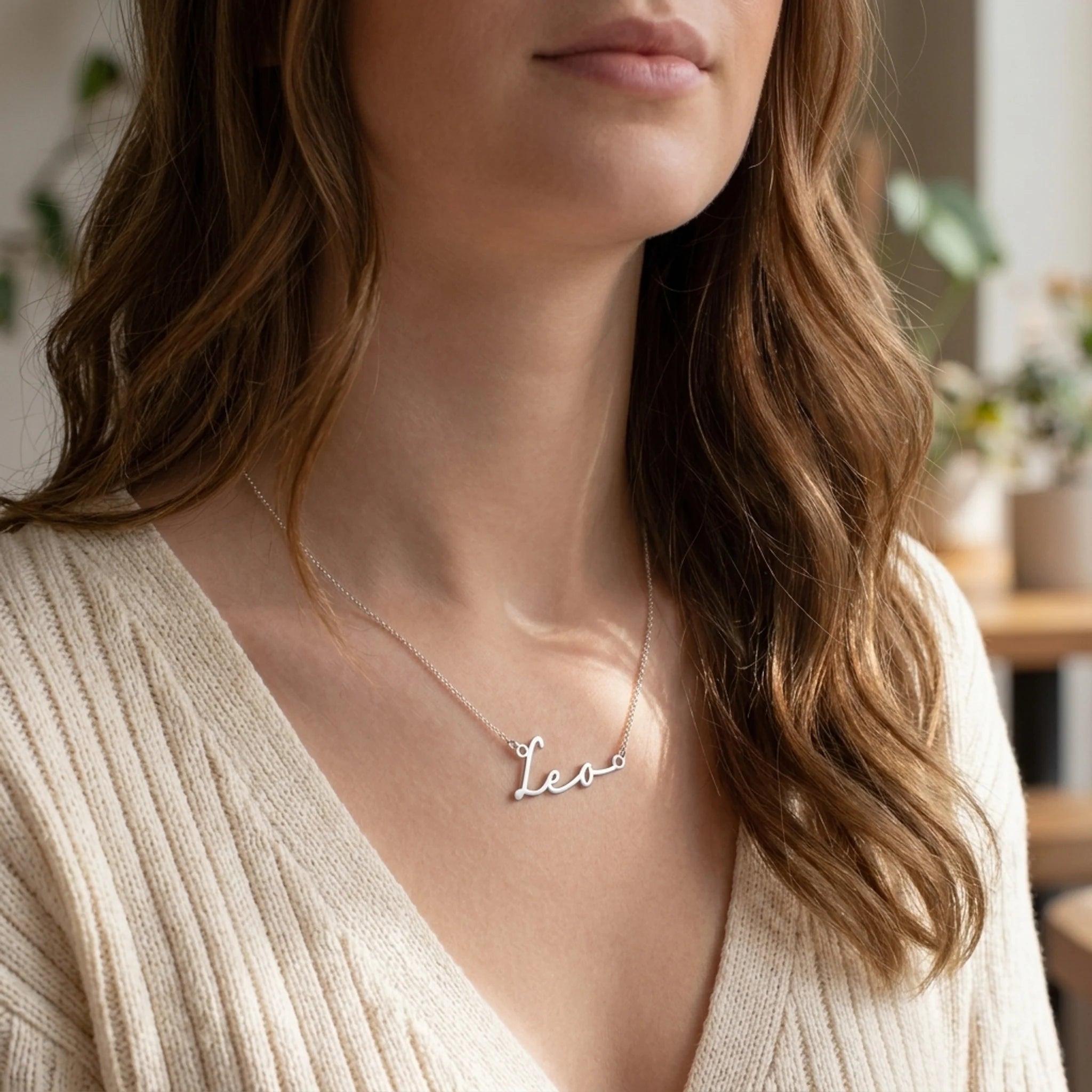 Leo Name Necklace | 18ct Gold, Silver & Vermeil | Ready to Ship