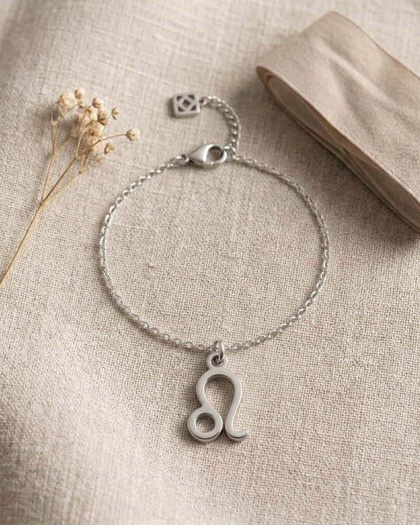 Leo Zodiac Bracelet | Star Sign Charm, Gold & Silver