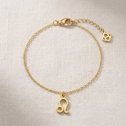 Leo Zodiac Bracelet | Star Sign Charm, Gold & Silver