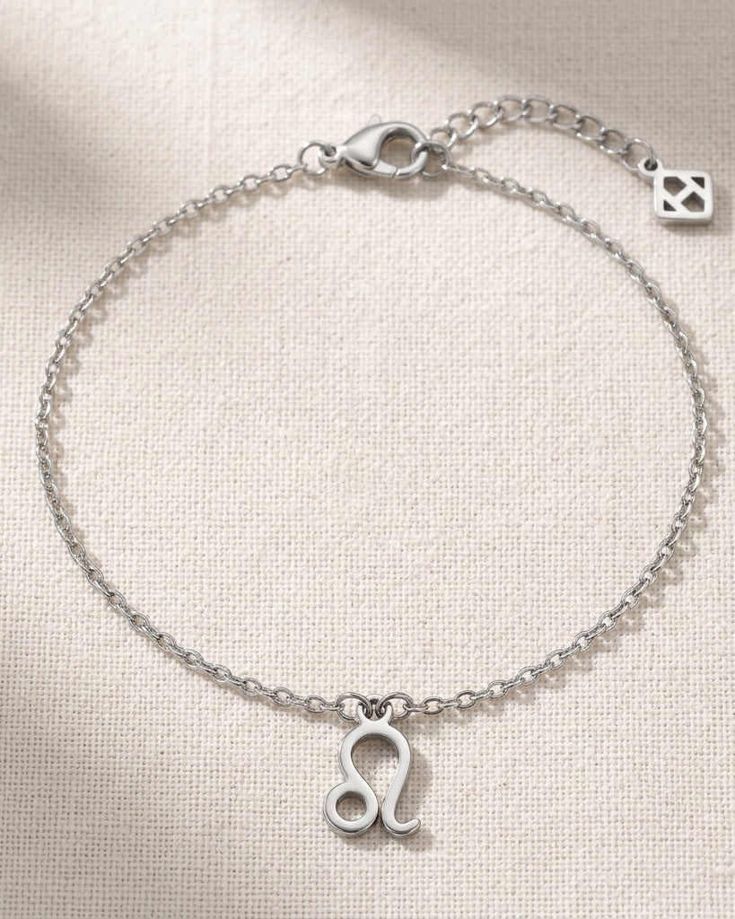Leo Zodiac Bracelet | Star Sign Charm, Gold & Silver