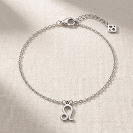 Leo Zodiac Bracelet | Star Sign Charm, Gold & Silver