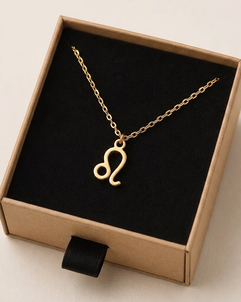 Leo Zodiac Necklace | Star Sign Pendant, Gold & Silver