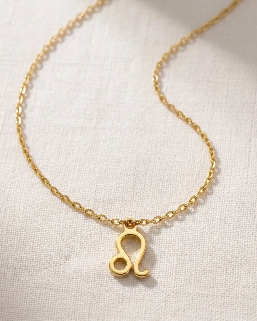 Leo Zodiac Necklace | Star Sign Pendant, Gold & Silver