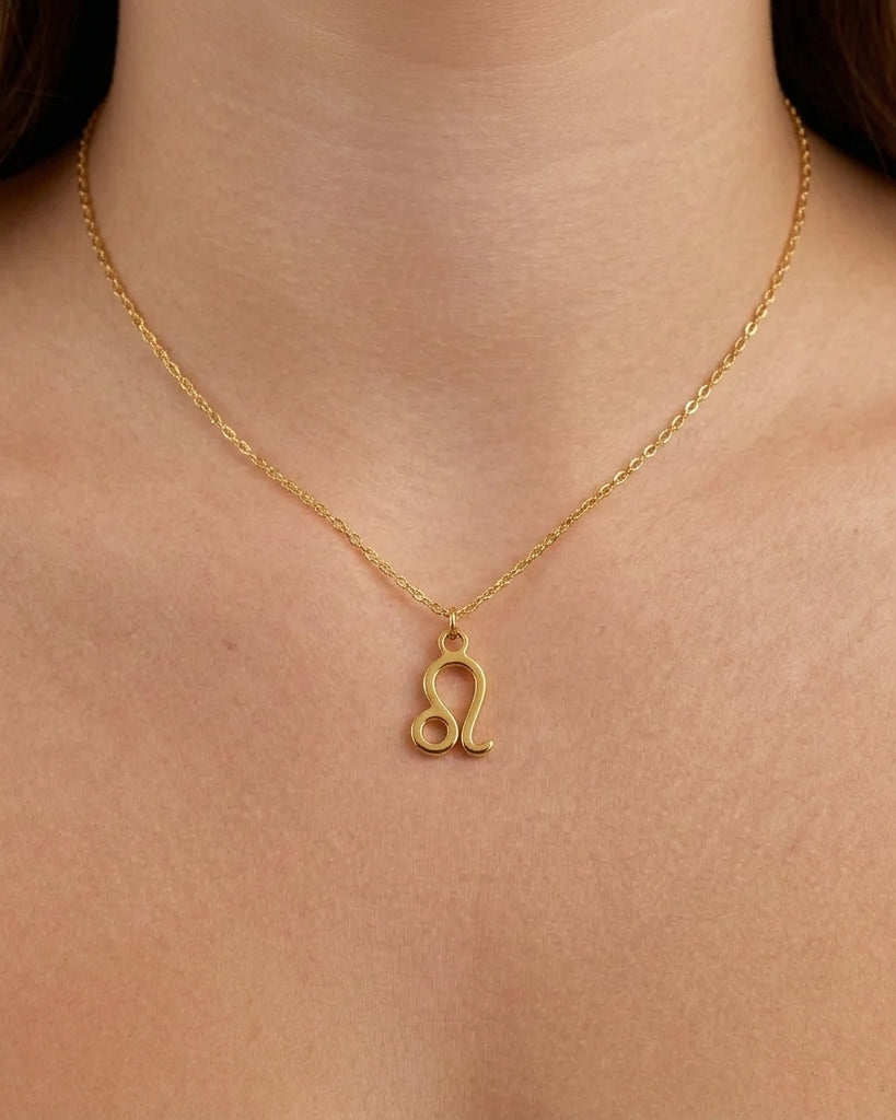 Leo Zodiac Necklace | Star Sign Pendant, Gold & Silver
