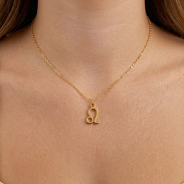 Leo Zodiac Necklace | Star Sign Pendant, Gold & Silver