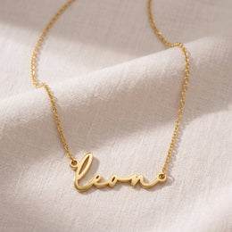 Leon Name Necklace | 18ct Gold, Silver & Vermeil | Ready to Ship
