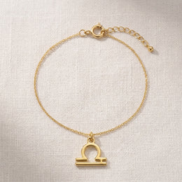 Libra Zodiac Bracelet | Star Sign Charm, Gold & Silver