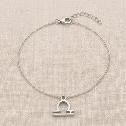 Libra Zodiac Bracelet | Star Sign Charm, Gold & Silver
