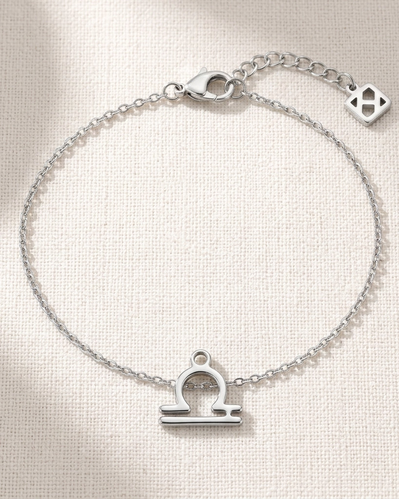 Libra Zodiac Bracelet | Star Sign Charm, Gold & Silver
