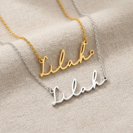 Lilah Name Necklace | 18ct Gold, Silver & Vermeil | Ready to Ship