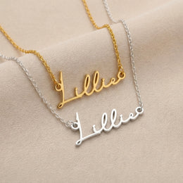 Lillie Name Necklace | 18ct Gold, Silver & Vermeil | Ready to Ship