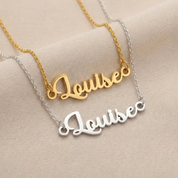 Louise Name Necklace | 18ct Gold, Silver & Vermeil | Ready to Ship