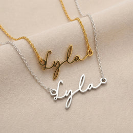 Lyla Name Necklace | 18ct Gold, Silver & Vermeil | Ready to Ship