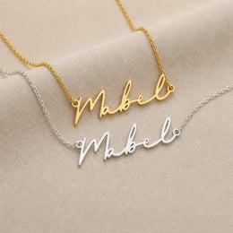 Mabel Name Necklace | 18ct Gold, Silver & Vermeil | Ready to Ship