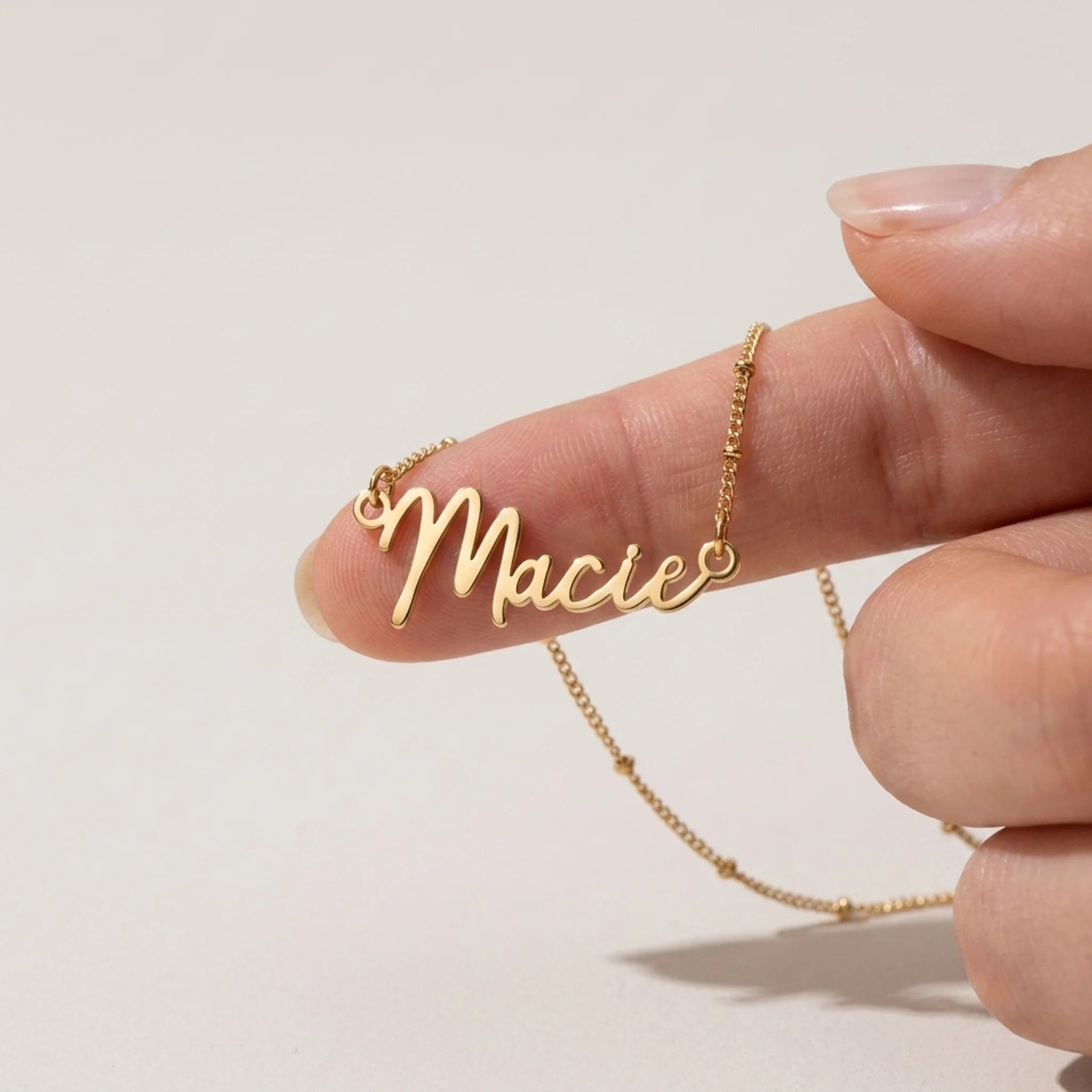 Macie Name Necklace | 18ct Gold, Silver & Vermeil | Ready to Ship