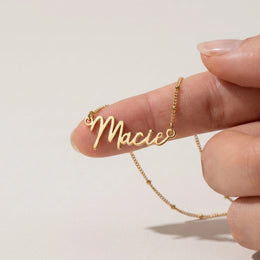 Macie Name Necklace | 18ct Gold, Silver & Vermeil | Ready to Ship