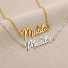 Maddie Name Necklace | 18ct Gold, Silver & Vermeil | Ready to Ship
