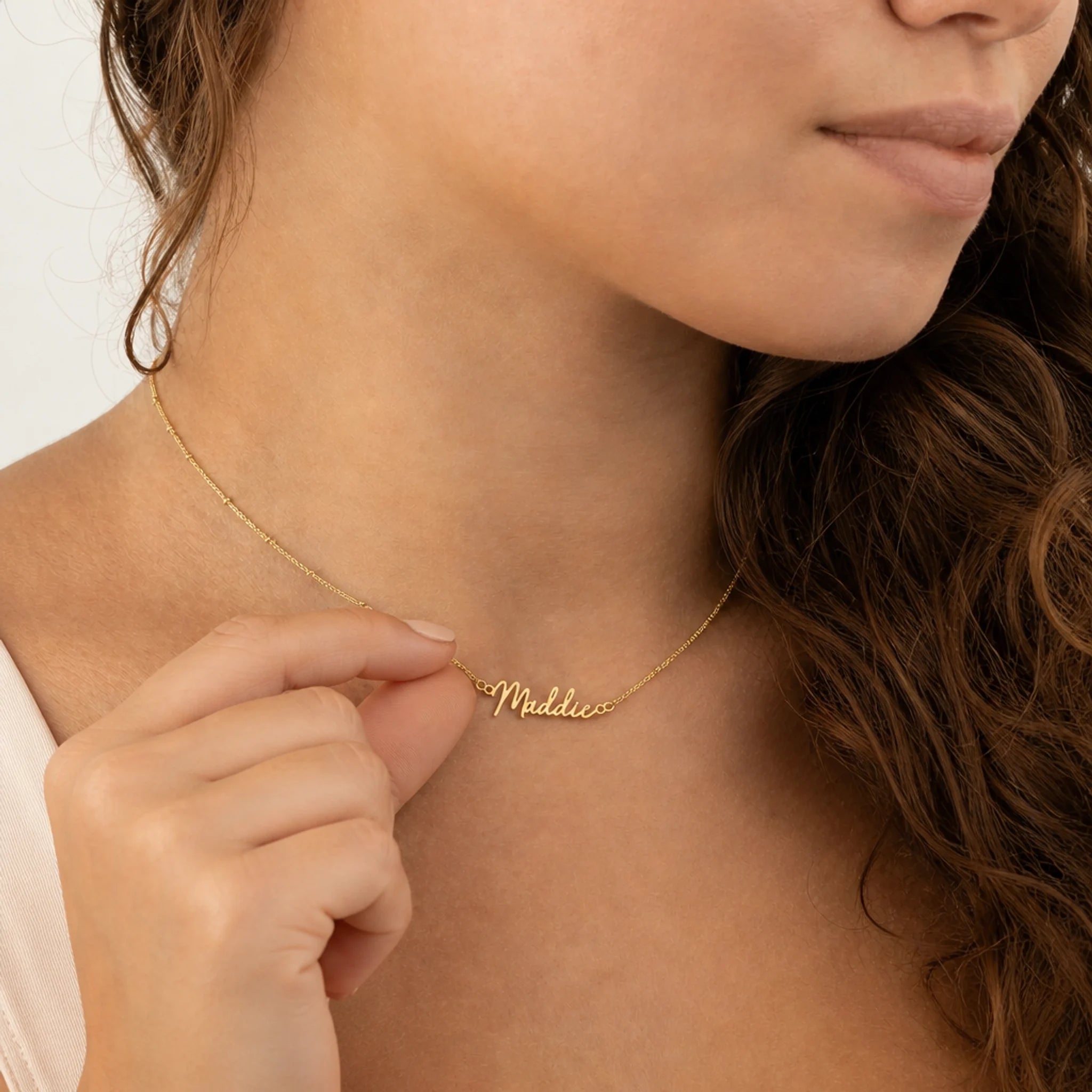 Maddie Name Necklace | 18ct Gold, Silver & Vermeil | Ready to Ship