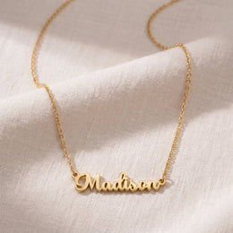 Madison Name Necklace | 18ct Gold, Silver & Vermeil | Ready to Ship