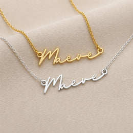Maeve Name Necklace | 18ct Gold, Silver & Vermeil | Ready to Ship