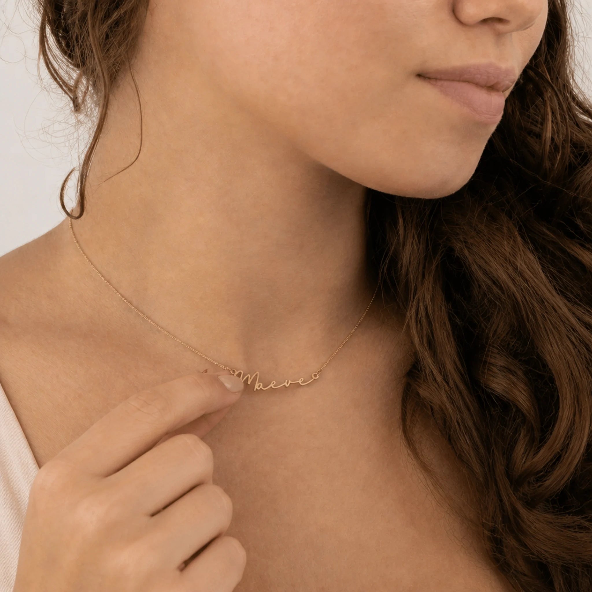 Maeve Name Necklace | 18ct Gold, Silver & Vermeil | Ready to Ship