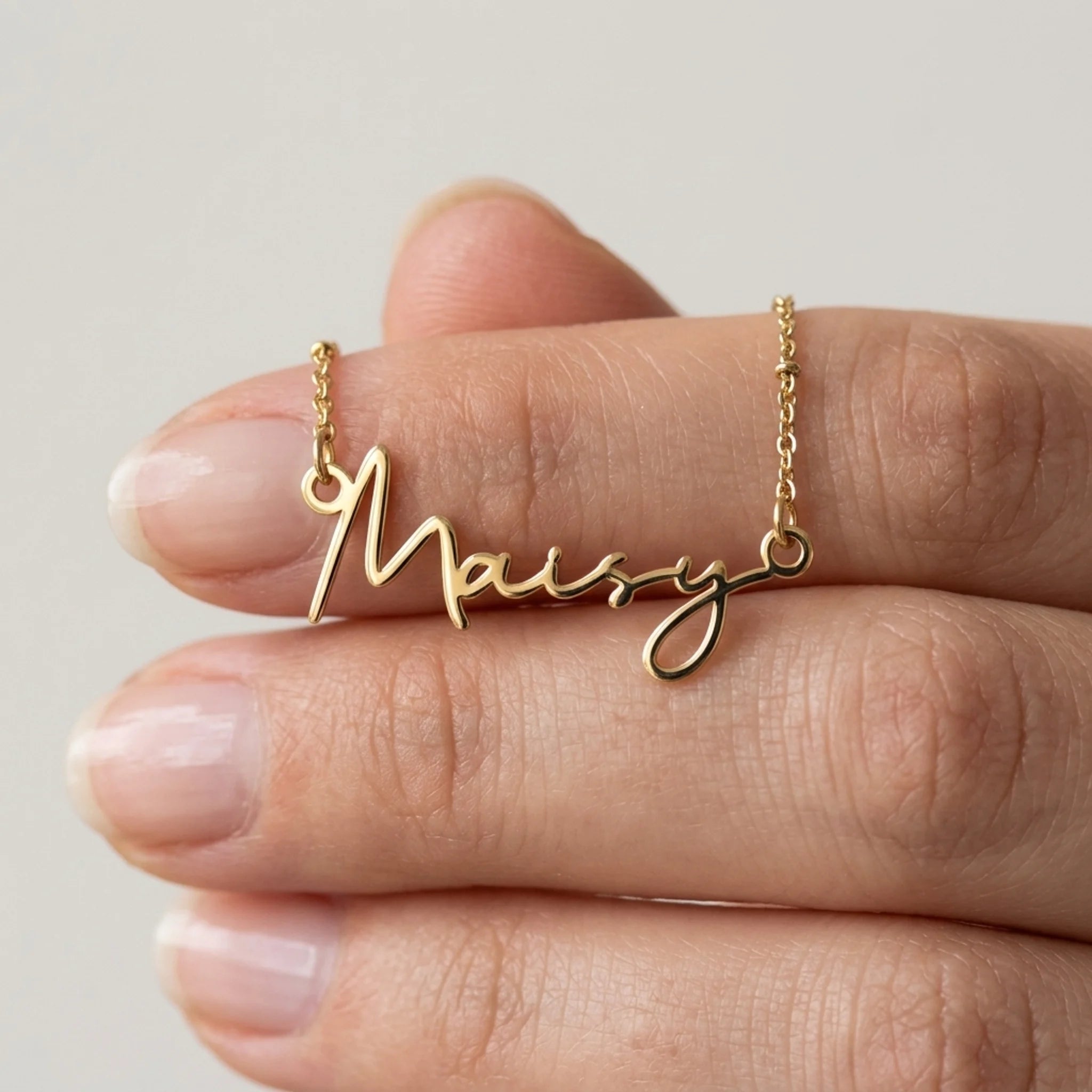 Maisie Name Necklace | 18ct Gold, Silver & Vermeil | Ready to Ship