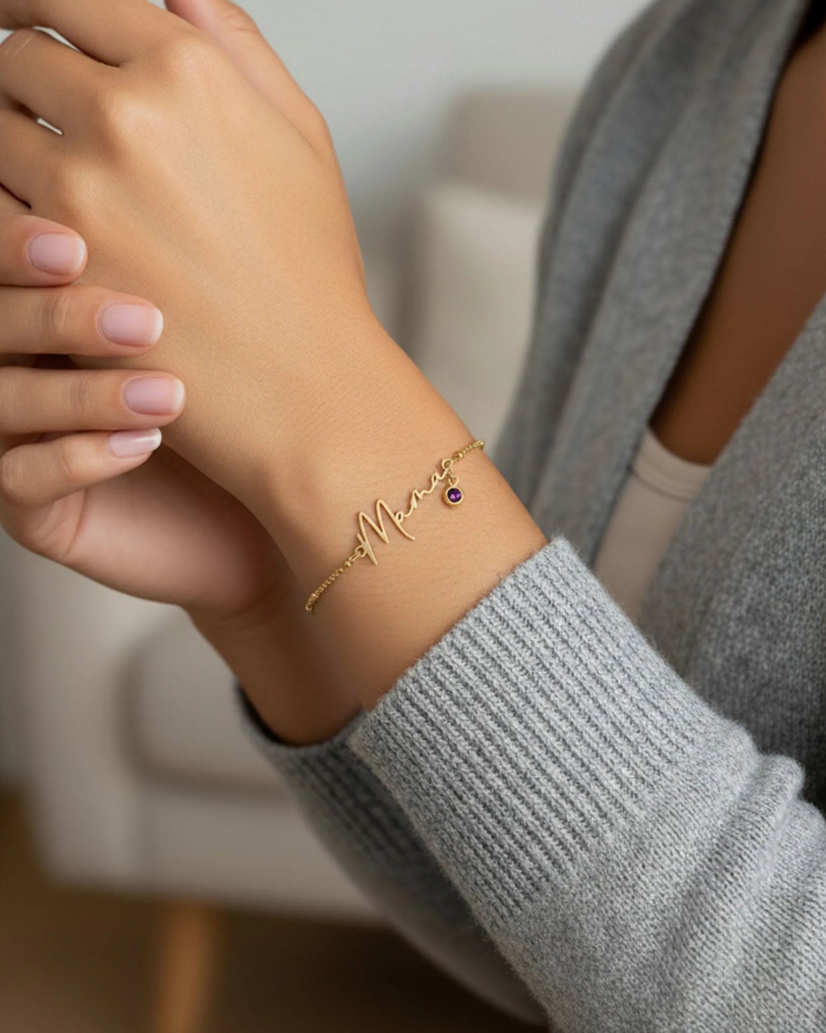 Mama Bracelet with Birthstone | Personalised Mum Gift