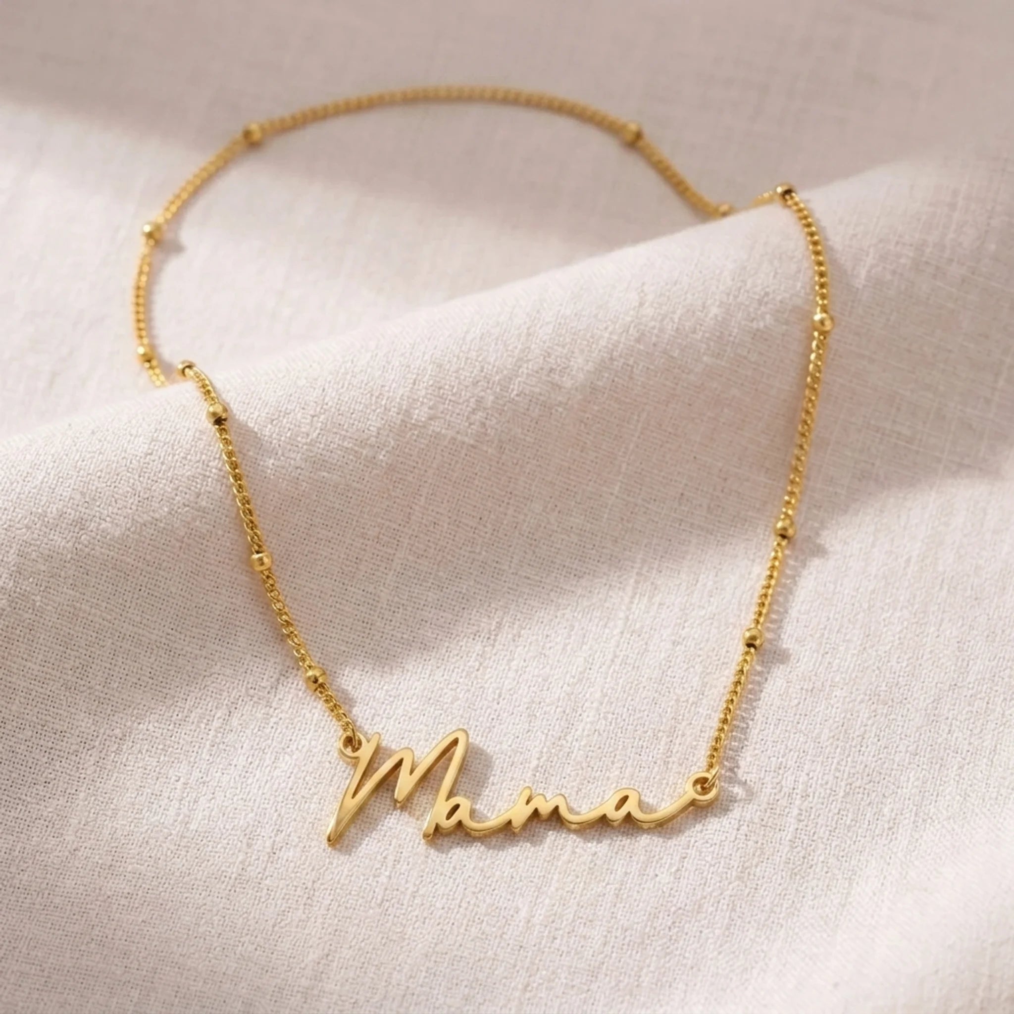 Mama Name Necklace | 18ct Gold, Silver & Vermeil | Ready to Ship