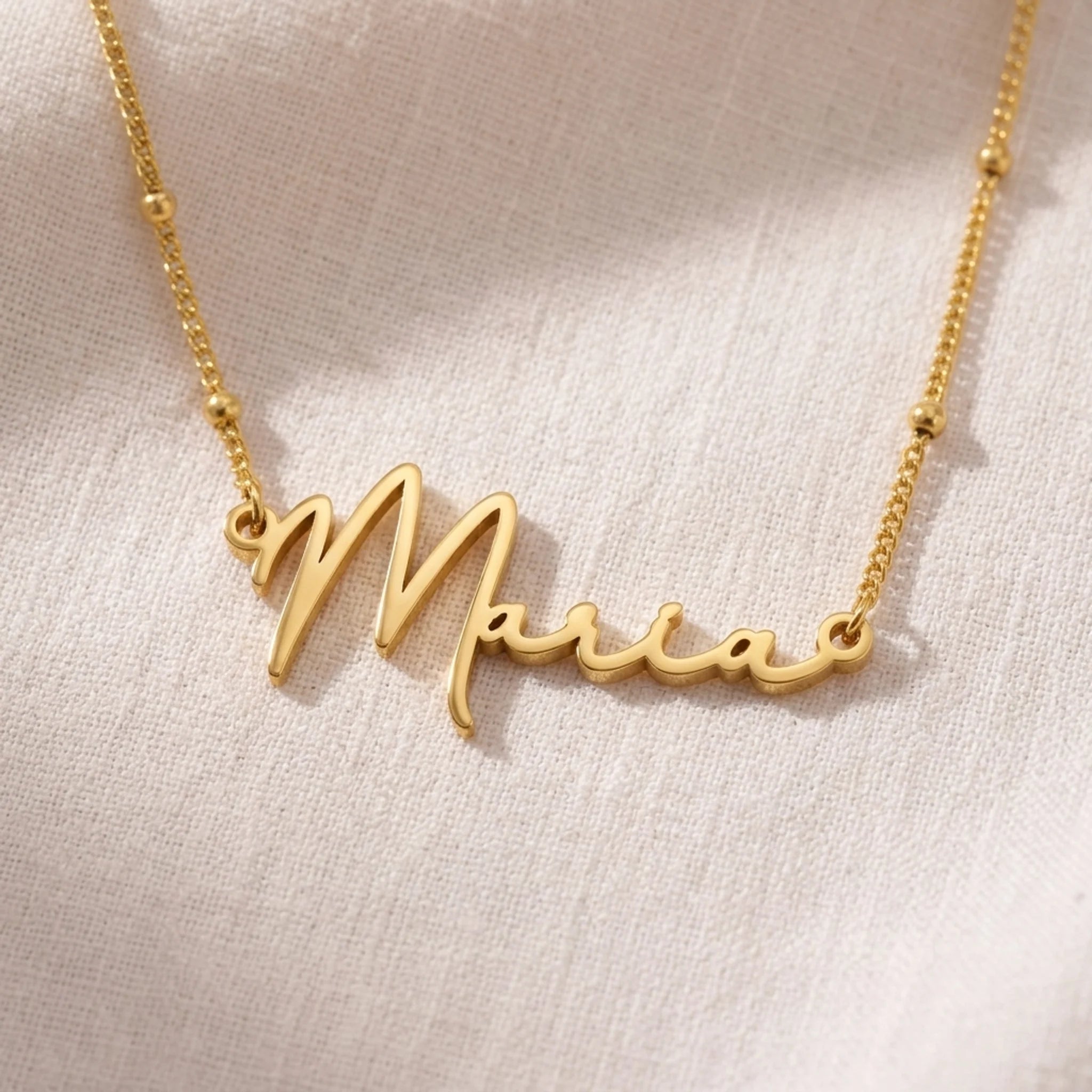 Maria Name Necklace | 18ct Gold, Silver & Vermeil | Ready to Ship
