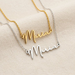 Maria Name Necklace | 18ct Gold, Silver & Vermeil | Ready to Ship