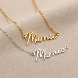Marnie Name Necklace | 18ct Gold, Silver & Vermeil | Ready to Ship