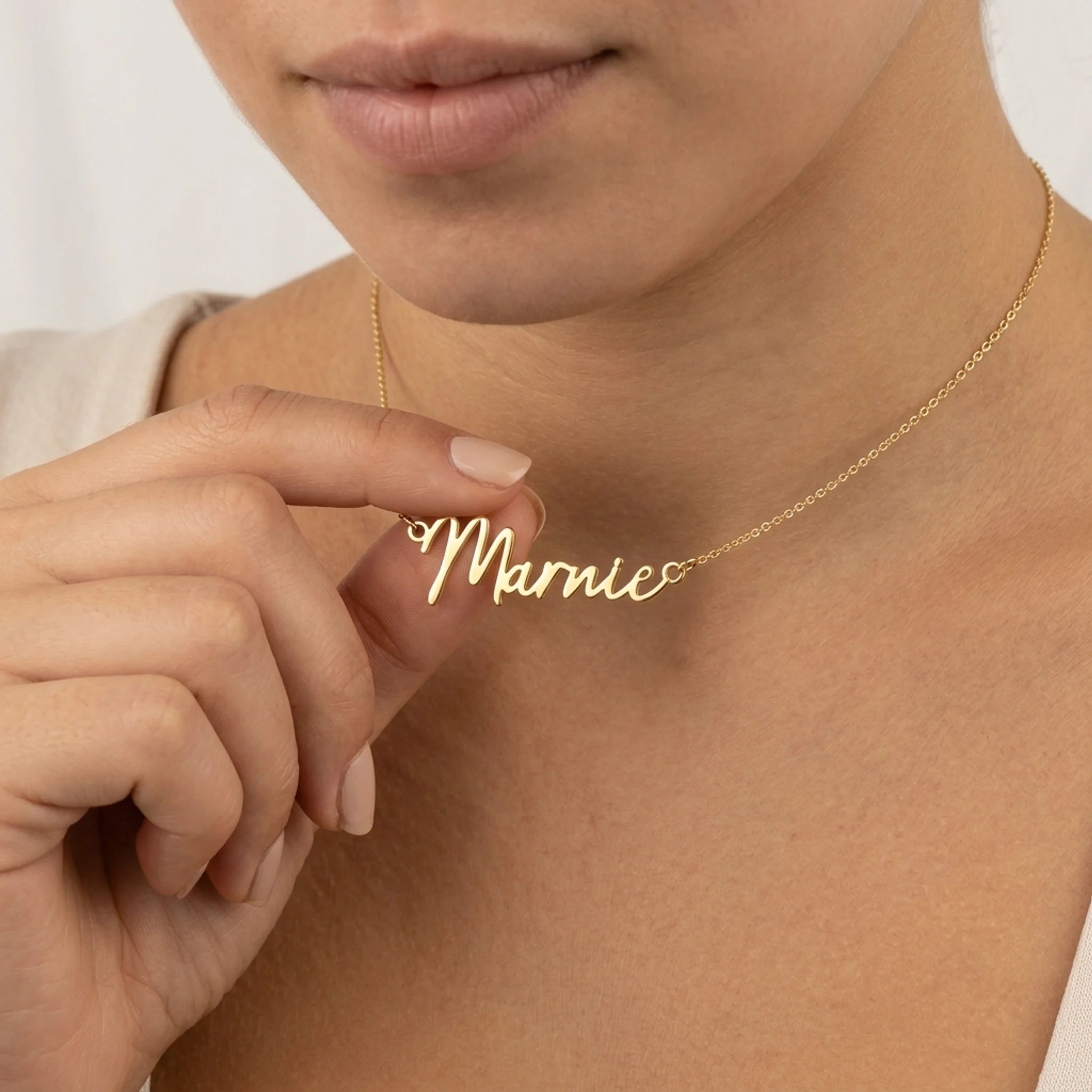 Marnie Name Necklace | 18ct Gold, Silver & Vermeil | Ready to Ship