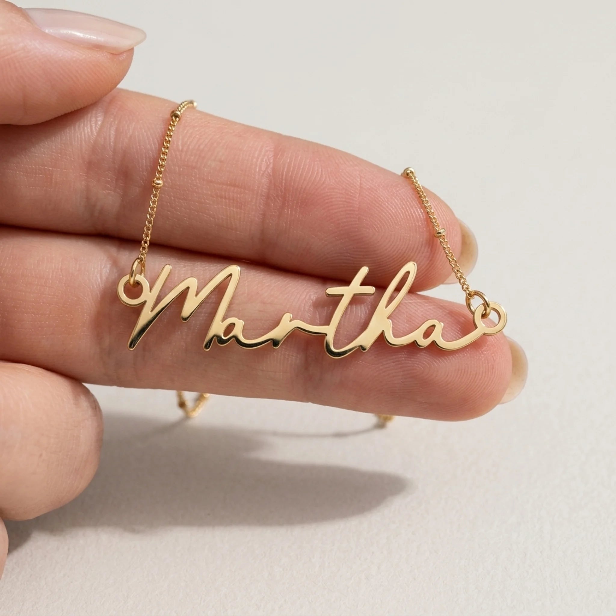 Martha Name Necklace | 18ct Gold, Silver & Vermeil | Ready to Ship