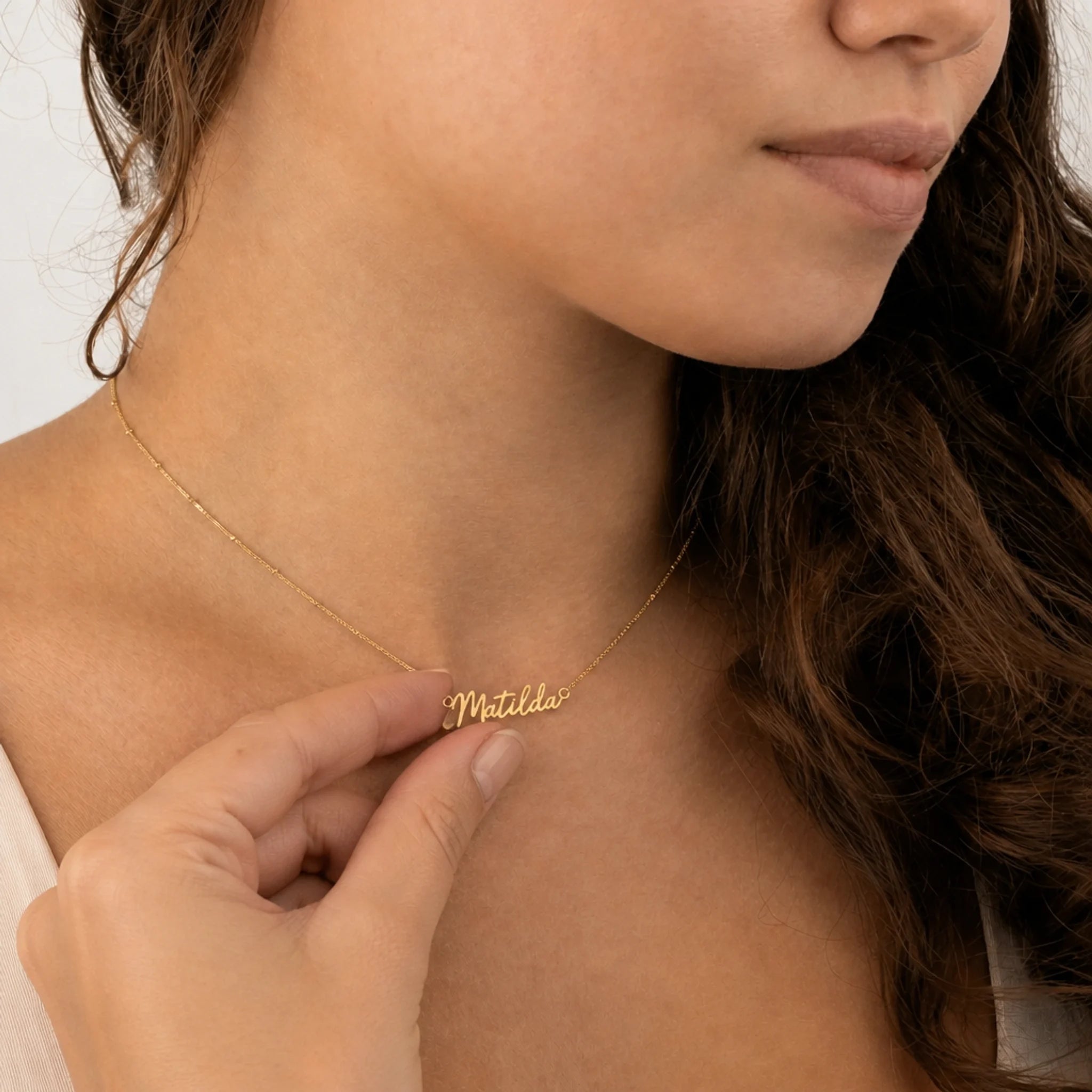 Matilda Name Necklace | 18ct Gold, Silver & Vermeil | Ready to Ship