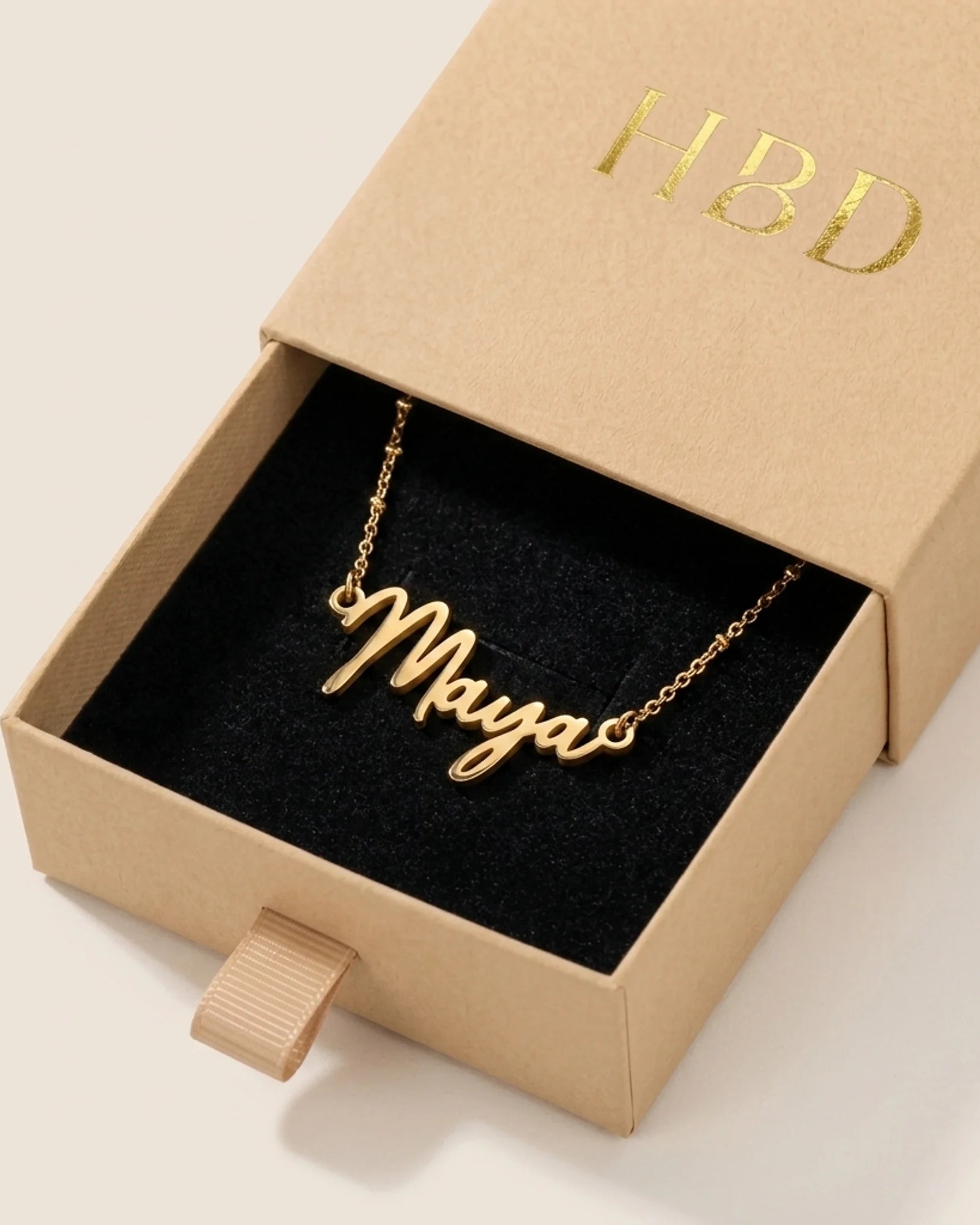 Maya Name Necklace | 18ct Gold, Silver & Vermeil | Ready to Ship