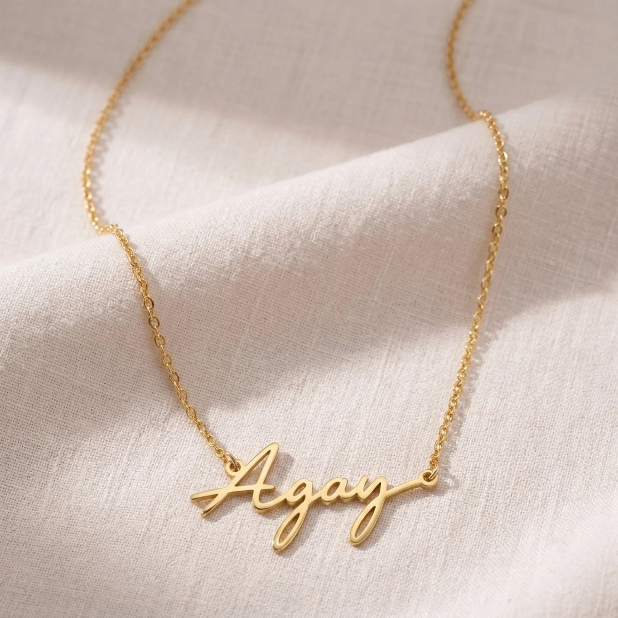 Megan Name Necklace | 18ct Gold, Silver & Vermeil | Ready to Ship