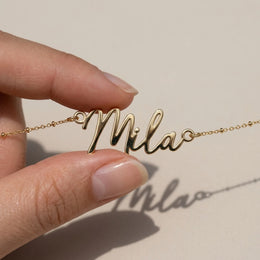 Mila Name Necklace | 18ct Gold, Silver & Vermeil | Ready to Ship