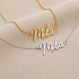 Mila Name Necklace | 18ct Gold, Silver & Vermeil | Ready to Ship