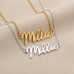 Millie Name Necklace | 18ct Gold, Silver & Vermeil | Ready to Ship